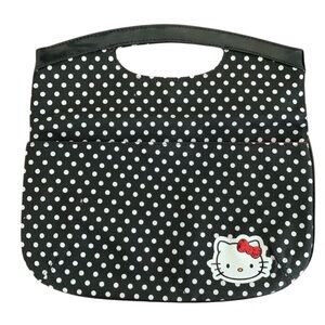 Hello Kitty Black and White Polka Dot Kids Handbag